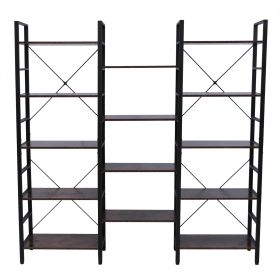 Triple Wide 5-Shelf Bookcase