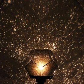 LED Starry Sky Projector Night Lights 3D Projection Night Lamp USB Charging Home Planetarium Kids Bedroom Decoration Room Lighting (Option: USB yellow)