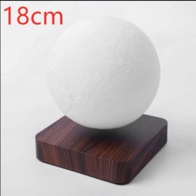 Magnetic Levitation Table Lamp Moon Light 3D Printing Planet Night Light (Option: Brown18cm-EU)