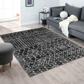 Moroccan Global Woven Area Rug (Color: as Pic)